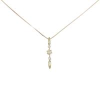 K18YG 2WAY ダイヤモンドネックレス