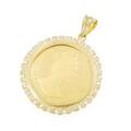 K18YG（枠） コイン ペンダント
