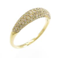 K18YG パヴェ ダイヤモンドリング