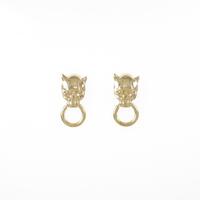 750YG ヒョウ ルビーピアス