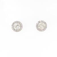 プラチナダイヤモンドピアス 1．005ct 1．009ct K?FaB I1 VG?FAIR