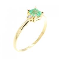 18KT エメラルド リング 0.29CT