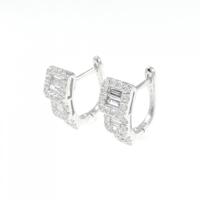 750WG ダイヤモンド ピアス 0.77CT