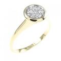 750YG/750WG ダイヤモンド リング 0.15CT