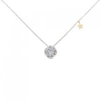 K10WG/K18 スター キュービック ネックレス