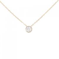 K18PG ソリティア ダイヤモンド ネックレス 0.303CT
