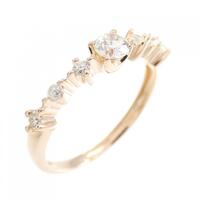 K18PG ダイヤモンド リング 0.32CT