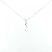 K18WG オパール ネックレス 1.12CT