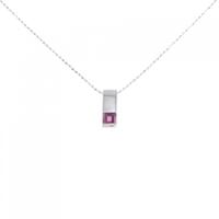 K18WG ガーネット ネックレス