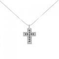 K18WG クロス ダイヤモンド ネックレス 2.00CT