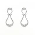 K18WG ダイヤモンド ピアス 0.30CT