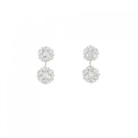 K18WG ダイヤモンド ピアス 0.70CT