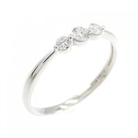 K18WG ダイヤモンド リング 0.15CT