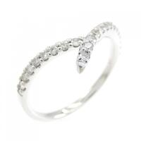 K18WG ダイヤモンド リング 0.30CT
