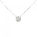 K18WG パヴェ ダイヤモンド ネックレス 0.30CT