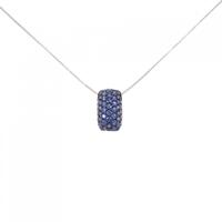 K18WG/K18BG サファイヤ ネックレス 1.62CT