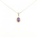 K18YG アメジスト ネックレス
