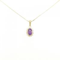 K18YG アメジスト ネックレス