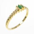 K18YG エメラルド リング