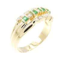 K18YG エメラルド リング 0.21CT