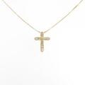 K18YG クロス ダイヤモンド ネックレス 0.3CT