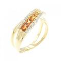 K18YG サファイヤ リング 0.70CT 拡散処理未検査