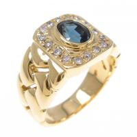K18YG サファイヤ リング 1.32CT