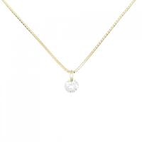 K18YG ソリティア ダイヤモンド ネックレス 0.238CT