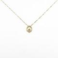 K18YG ダイヤモンド ネックレス 0.10CT