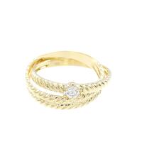 K18YG ダイヤモンド リング 0.09CT