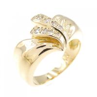 K18YG ダイヤモンド リング 0.16CT