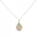 K18YG パヴェ ダイヤモンド ネックレス 1.00CT