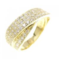 K18YG パヴェ ダイヤモンド リング 1.00CT
