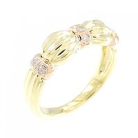 K18YG/K18PG ダイヤモンド リング 0.08CT