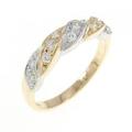 K18YG/PT ダイヤモンド リング 0.20CT