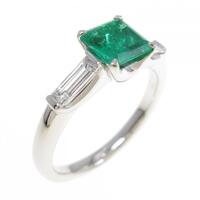 PT エメラルド リング 0.74CT