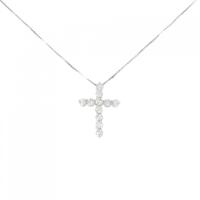 PT クロス ダイヤモンド ネックレス 0.70CT