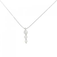 PT スリーストーン ダイヤモンド ネックレス 0.30CT