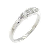 PT スリーストーン ダイヤモンド リング 0.45CT
