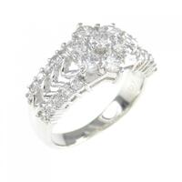 PT ダイヤモンド フラワー リング 1.00CT
