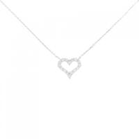 PT ハート ダイヤモンド ネックレス 0.30CT