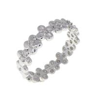 PT フラワー ダイヤモンド リング 0.08CT