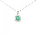 PT/750WG エメラルド ネックレス 1.26CT