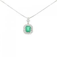 PT/750WG エメラルド ネックレス 1.26CT