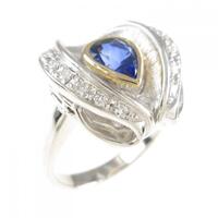 PT/K18YG サファイヤ リング 1.01CT