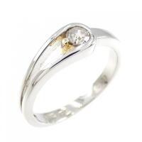 PT/K18YG ダイヤモンド リング 0.23CT