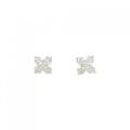 【リメイク】K18YG フラワー ダイヤモンドピアス 1.00CT