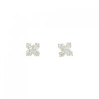 【リメイク】K18YG フラワー ダイヤモンドピアス 1.00CT
