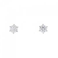 【リメイク】プラチナダイヤモンドピアス 0.215CT 0.241CT G SI1 VG?GOOD