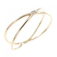 【新品】K10YG ダイヤモンド リング 0.01CT